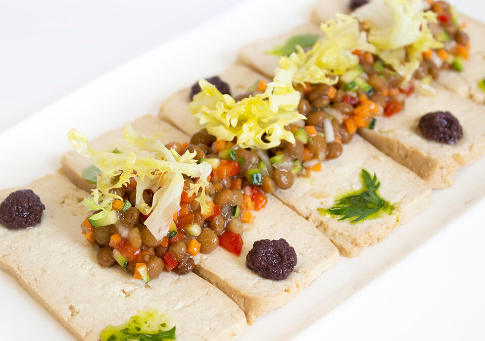 Carpaccio de Tofu i Llenties